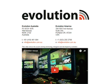 Tablet Screenshot of evolution.com.au